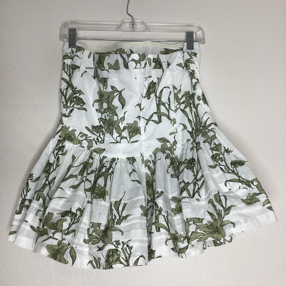 Hunter Bell Vera Top Green Lily Pattern EUC Sz 12 - Picture 4 of 10